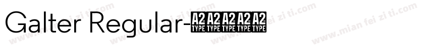 Galter Regular字体转换